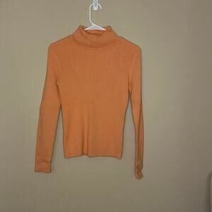 St John's Bay Orange Turtleneck L